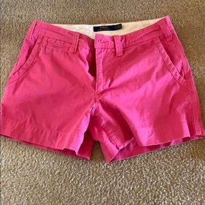 Pink polo shorts